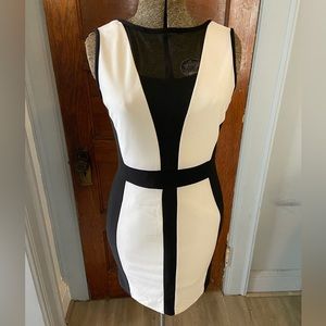 Joseph Ribkoff black and white dress